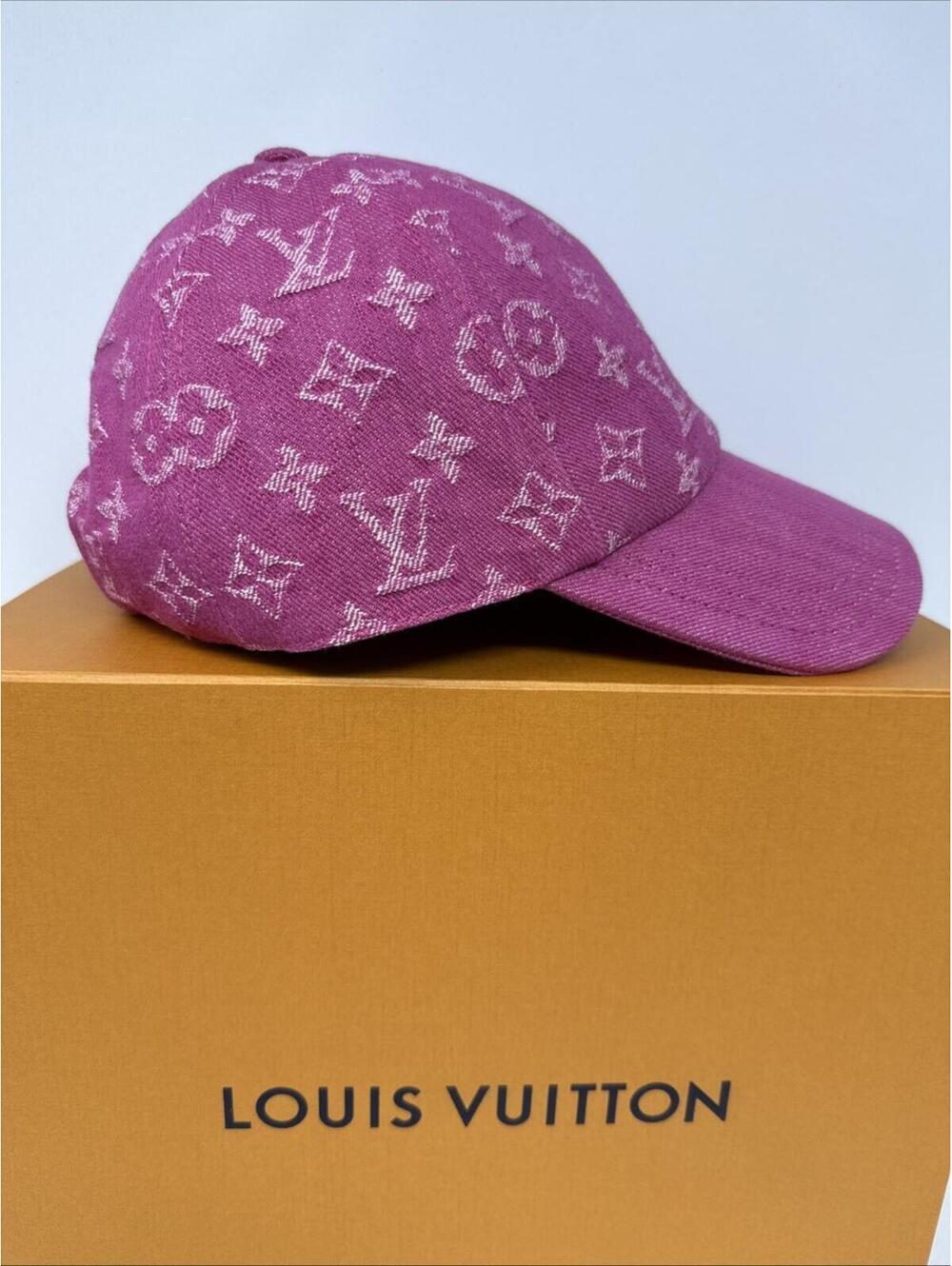 Louis Vuitton LV Monogram Embroidered Jacquard Cap Women Size Small With Box